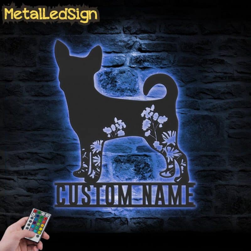 Custom-FLoral-Chihuahuas-Metal-Wall-Art-LED-Light-3.jpg