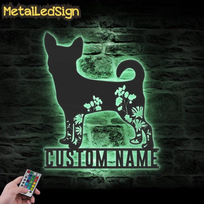 Custom-FLoral-Chihuahuas-Metal-Wall-Art-LED-Light-7.jpg