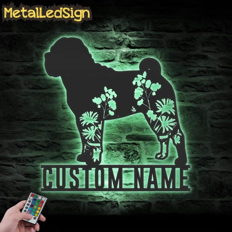 Custom-FLoral-Chinese-Shar-Pei-Metal-Wall-Art-LED-Light-7.jpg