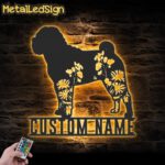 Custom-FLoral-Chinese-Shar-Pei-Metal-Wall-Art-LED-Light-Images.jpg