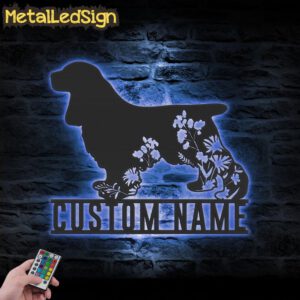 Custom-FLoral-Cocker-Spaniel-Metal-Wall-Art-LED-Light-3.jpg