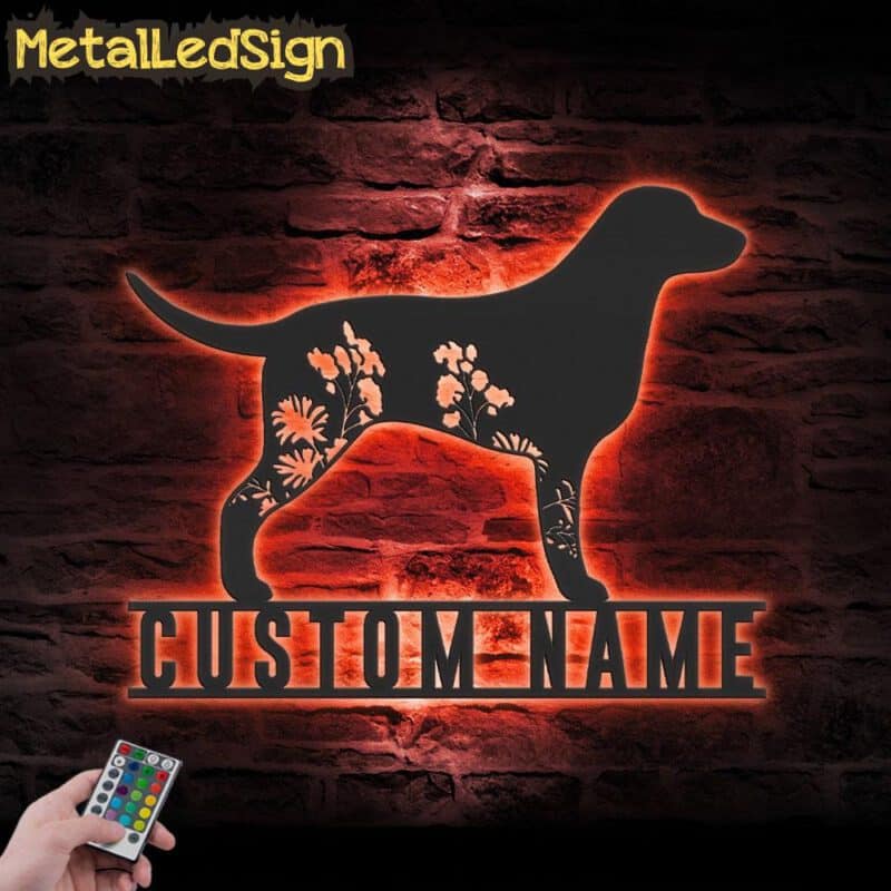 Custom-FLoral-Curly-Coated-Retriever-Metal-Wall-Art-LED-Light-5.jpg