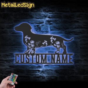 Custom-FLoral-Dachshunds-Metal-Wall-Art-LED-Light-3.jpg