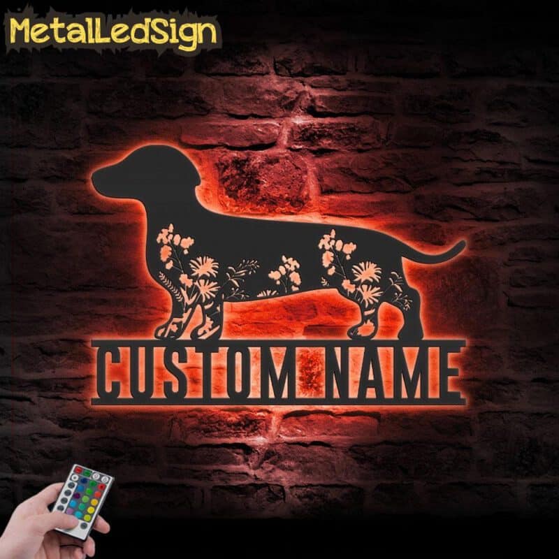 Custom-FLoral-Dachshunds-Metal-Wall-Art-LED-Light-5.jpg