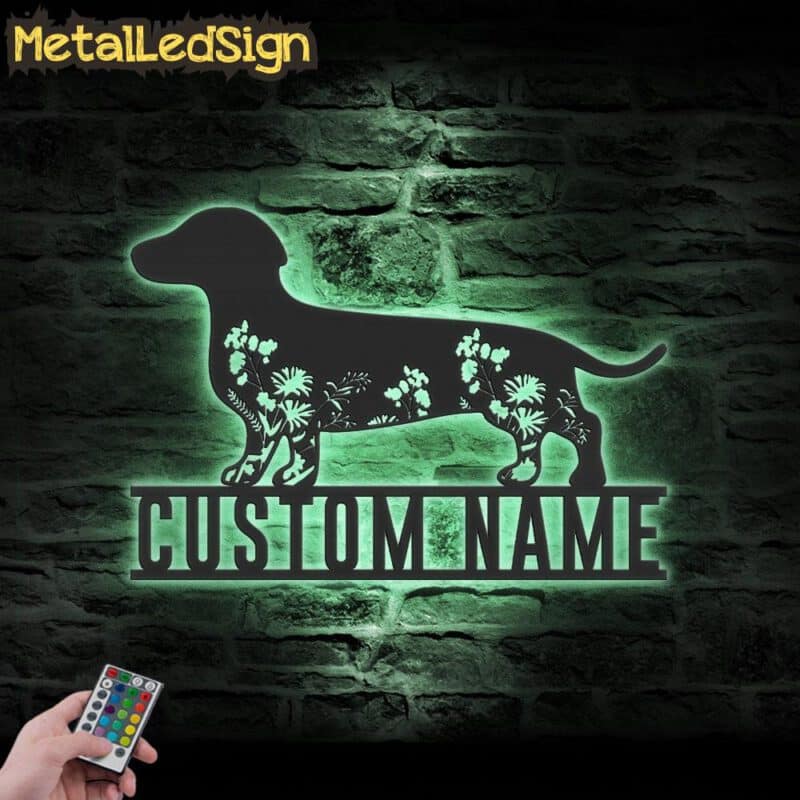 Custom-FLoral-Dachshunds-Metal-Wall-Art-LED-Light-7.jpg