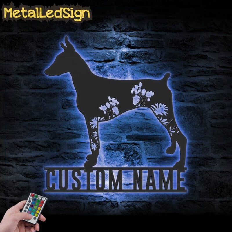 Custom-FLoral-Doberman-Pinschers-Metal-Wall-Art-LED-Light-3.jpg