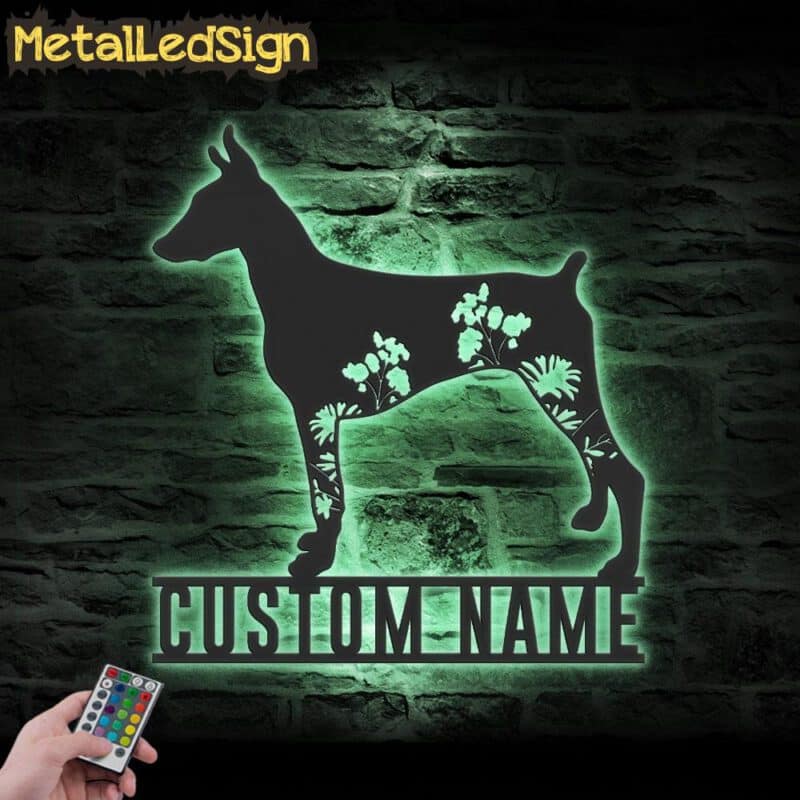 Custom-FLoral-Doberman-Pinschers-Metal-Wall-Art-LED-Light-7.jpg