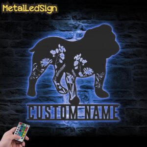 Custom-FLoral-English-Bulldog-Metal-Wall-Art-LED-Light-3.jpg