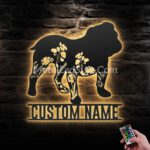 Custom-FLoral-English-Bulldog-Metal-Wall-Art-LED-Light-Images-1