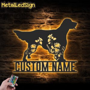 Custom-FLoral-English-Setter-Metal-Wall-Art-LED-Light-Images.jpg