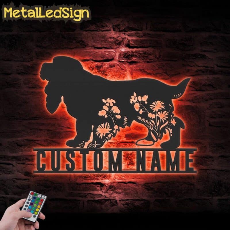 Custom-FLoral-English-Toy-Spaniel-Metal-Wall-Art-LED-Light-5.jpg