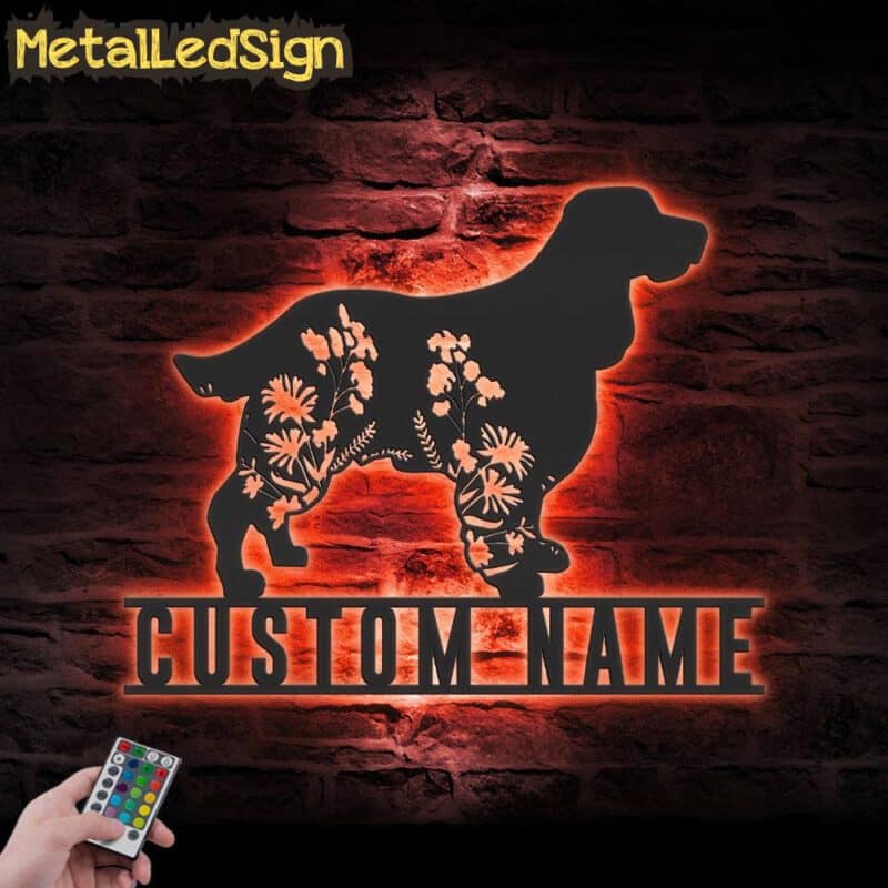 Custom-FLoral-Field-Spaniel-Metal-Wall-Art-LED-Light-5.jpg