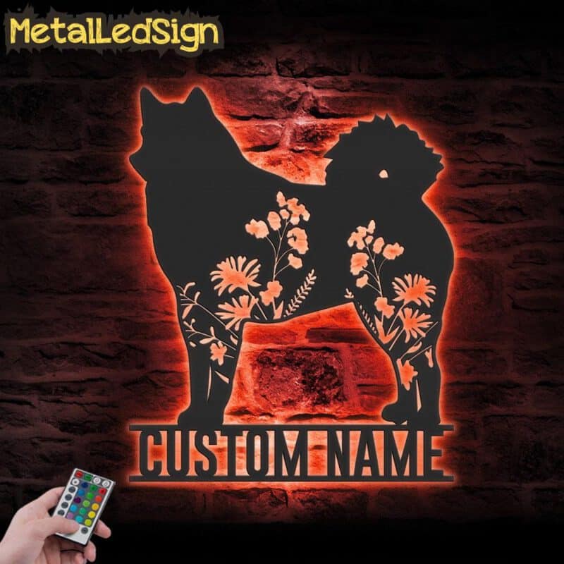 Custom-FLoral-Finnish-Spitz-Metal-Wall-Art-LED-Light-5.jpg