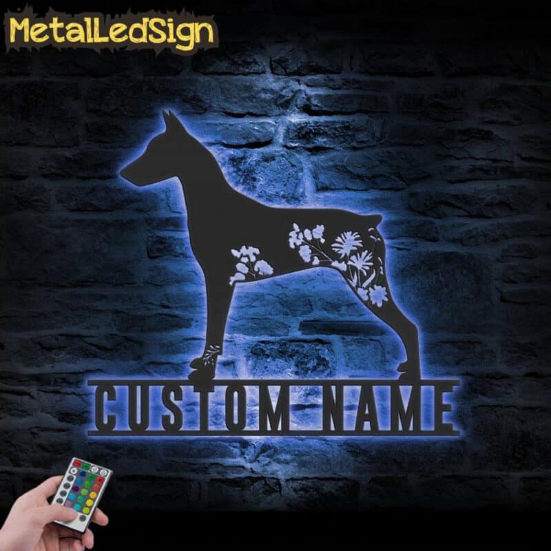 Custom-FLoral-German-Pinscher-Metal-Wall-Art-LED-Light-3.jpg