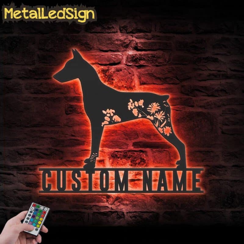 Custom-FLoral-German-Pinscher-Metal-Wall-Art-LED-Light-5.jpg