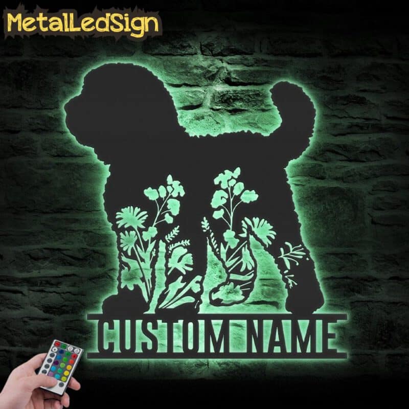 Custom-FLoral-Goldendoodle-Metal-Wall-Art-LED-Light-7.jpg