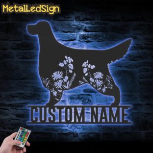 Custom-FLoral-Gordon-Setter-Metal-Wall-Art-LED-Light-3.jpg