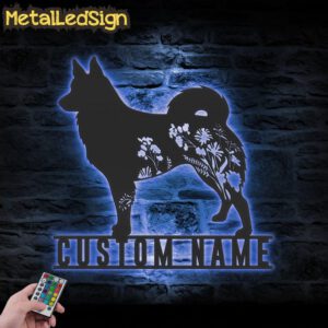 Custom-FLoral-Icelandic-Sheepdog-Metal-Wall-Art-LED-Light-3.jpg