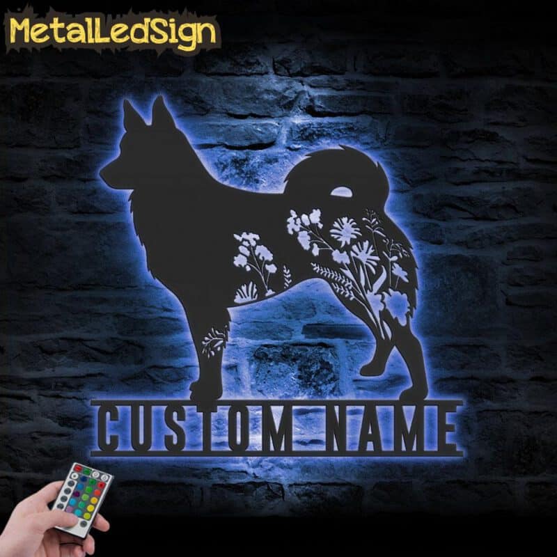 Custom-FLoral-Icelandic-Sheepdog-Metal-Wall-Art-LED-Light-3.jpg