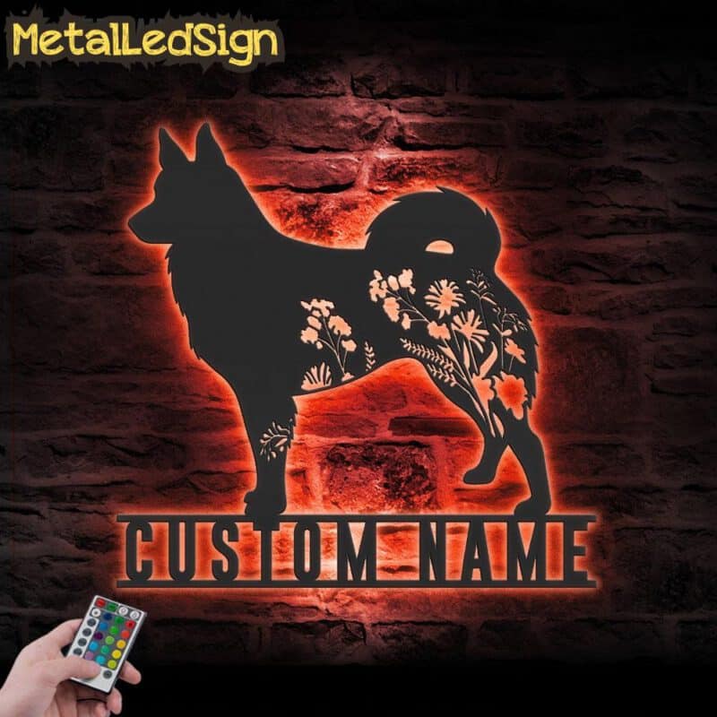 Custom-FLoral-Icelandic-Sheepdog-Metal-Wall-Art-LED-Light-5.jpg