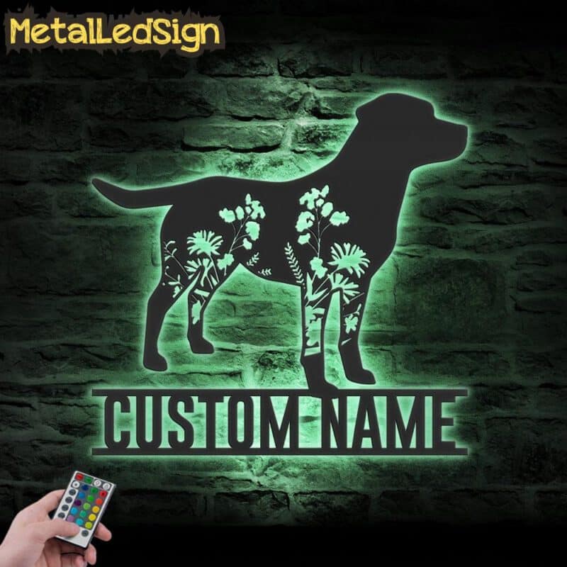 Custom-FLoral-Labrador-Retriever-Metal-Wall-Art-LED-Light-7.jpg