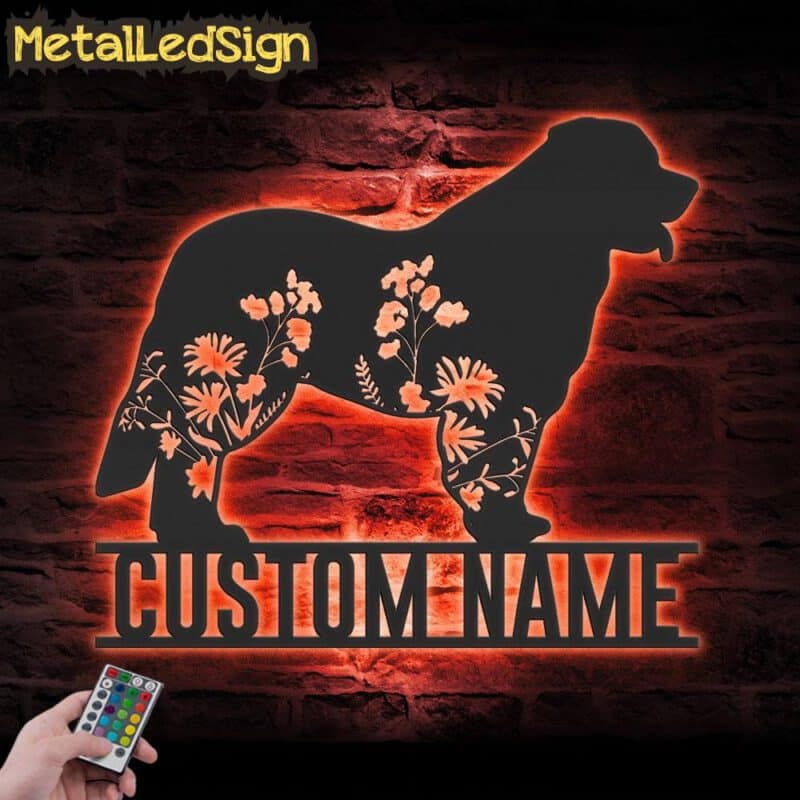 Custom-FLoral-Leonberger-Metal-Wall-Art-LED-Light-5.jpg