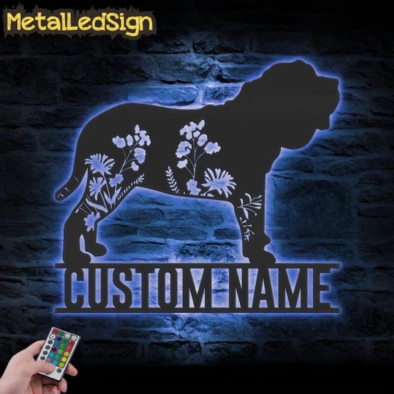 Custom-FLoral-Neapolitan-Mastiff-Metal-Wall-Art-LED-Light-3.jpg