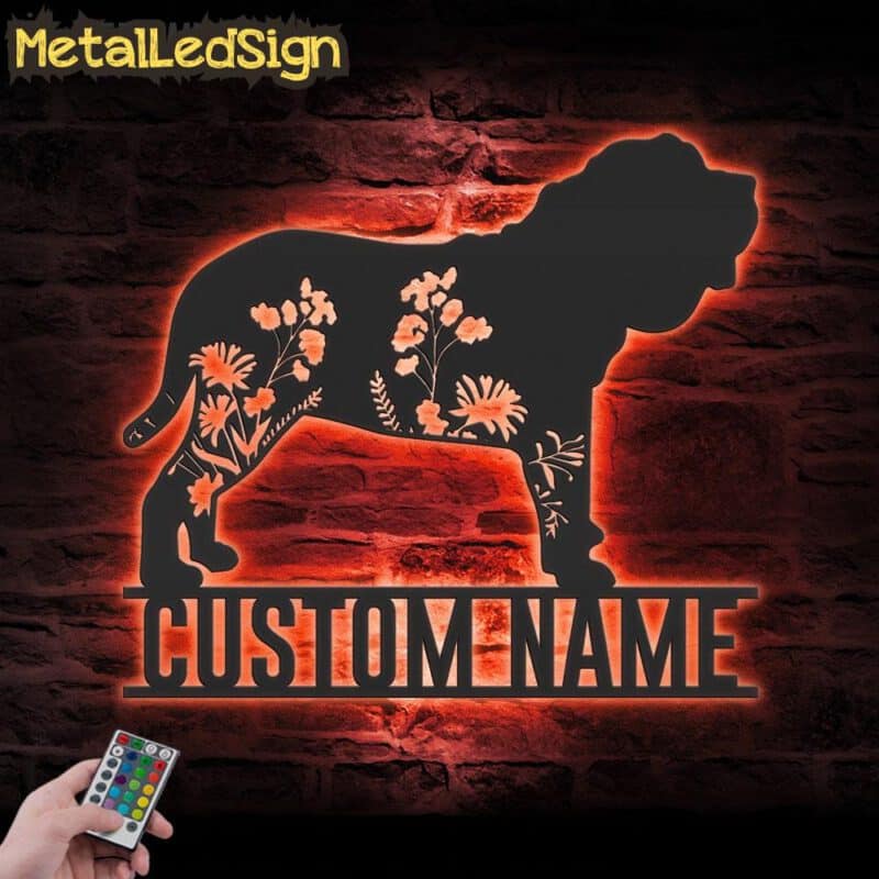 Custom-FLoral-Neapolitan-Mastiff-Metal-Wall-Art-LED-Light-5.jpg