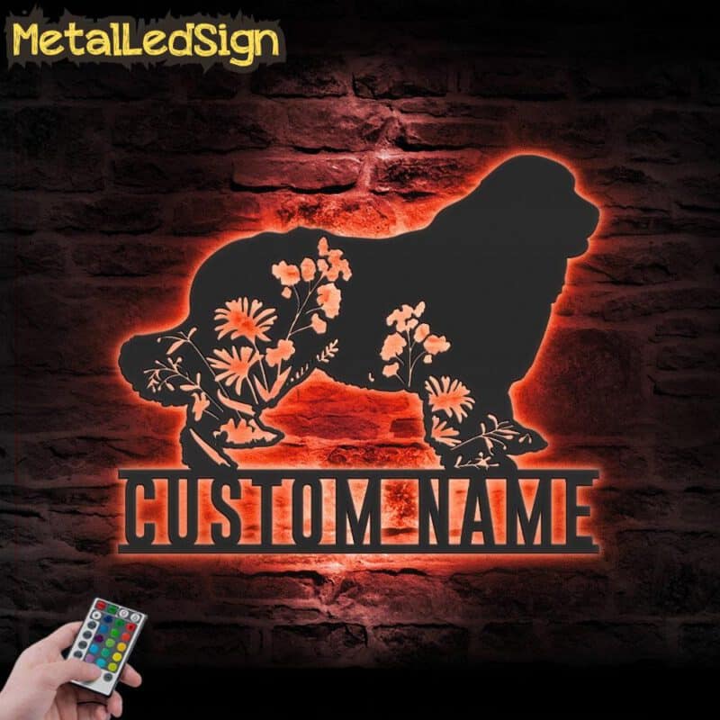 Custom-FLoral-Newfoundland-Metal-Wall-Art-LED-Light-5.jpg