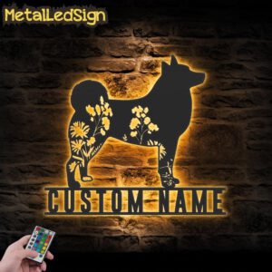 Custom-FLoral-Norwegian-Buhund-Metal-Wall-Art-LED-Light-Images.jpg