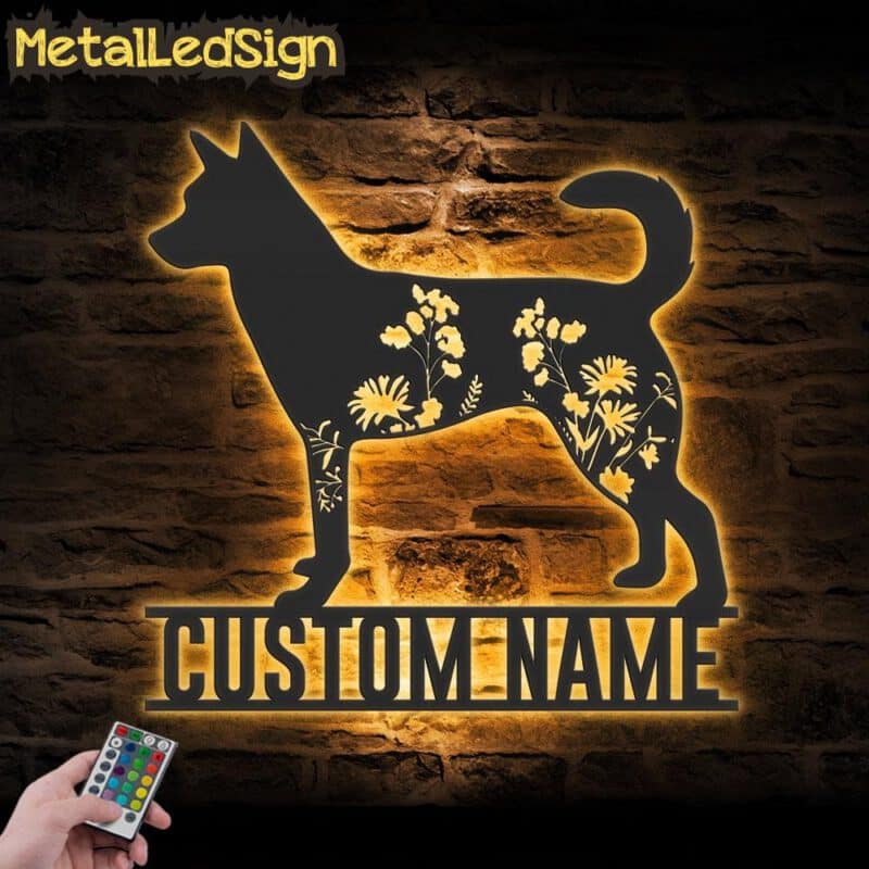 Custom-FLoral-Norwegian-Lundehund-Metal-Wall-Art-LED-Light-Images.jpg