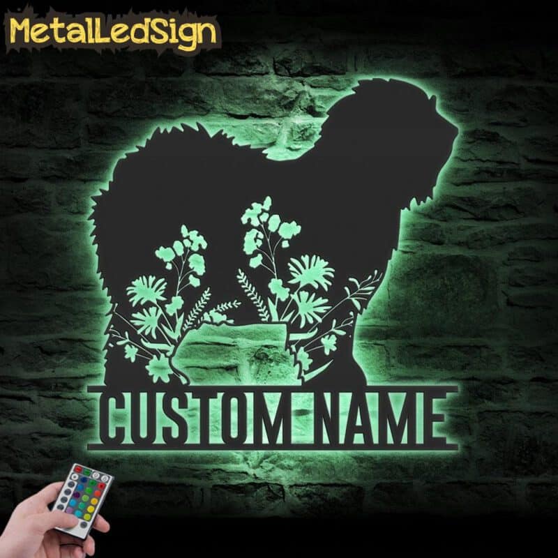 Custom-FLoral-Old-English-Sheepdog-Metal-Wall-Art-LED-Light-7.jpg