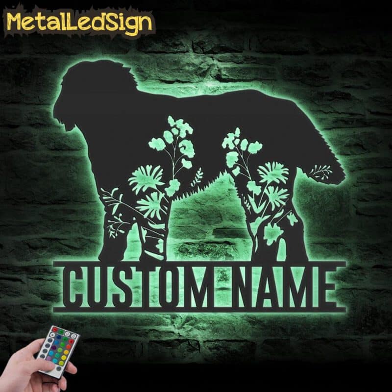 Custom-FLoral-Otterhound-Metal-Wall-Art-LED-Light-5.jpg