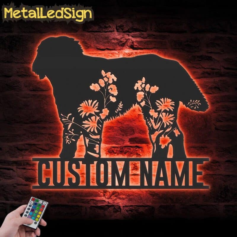 Custom-FLoral-Otterhound-Metal-Wall-Art-LED-Light-7.jpg