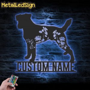 Custom-FLoral-Parson-Russell-Terrier-Metal-Wall-Art-LED-Light-3.jpg