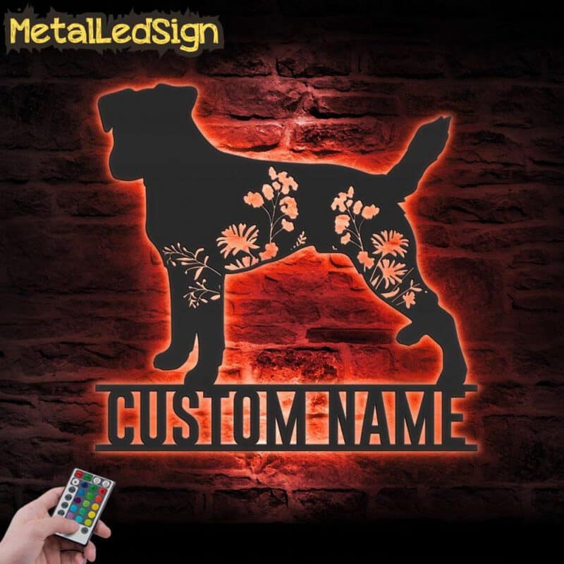 Custom-FLoral-Parson-Russell-Terrier-Metal-Wall-Art-LED-Light-5.jpg