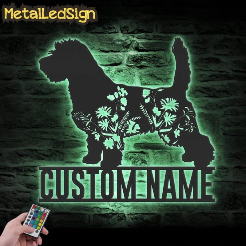 Custom-FLoral-Petits-Bassets-Griffons-Vendeen-Metal-Wall-Art-LED-Light-7.jpg