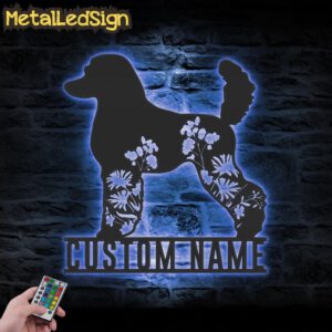 Custom-FLoral-Poodle-Metal-Wall-Art-LED-Light-3.jpg