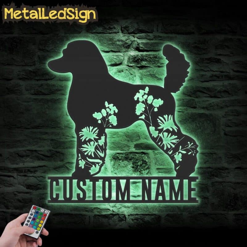 Custom-FLoral-Poodle-Metal-Wall-Art-LED-Light-7.jpg