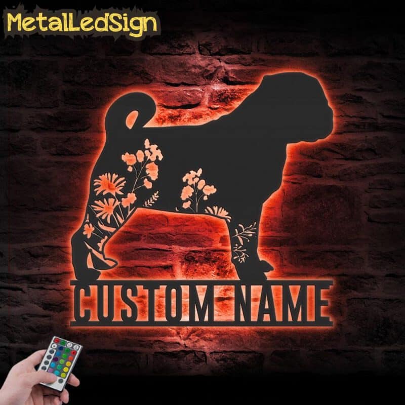 Custom-FLoral-Pug-Metal-Wall-Art-LED-Light-5.jpg