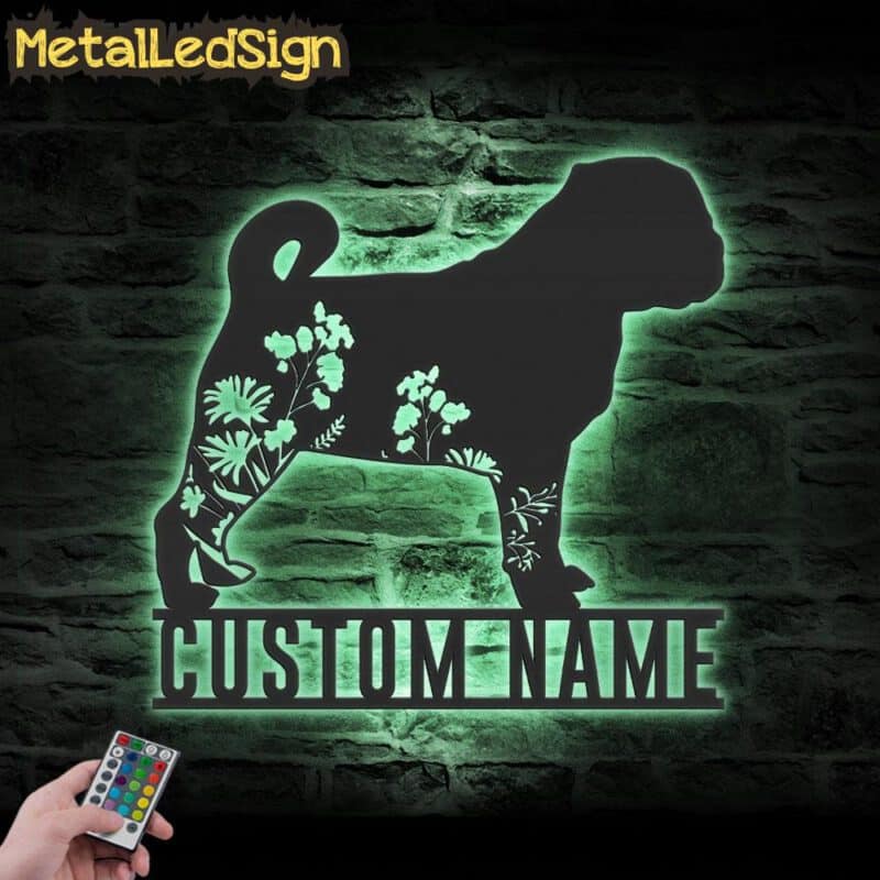 Custom-FLoral-Pug-Metal-Wall-Art-LED-Light-7.jpg