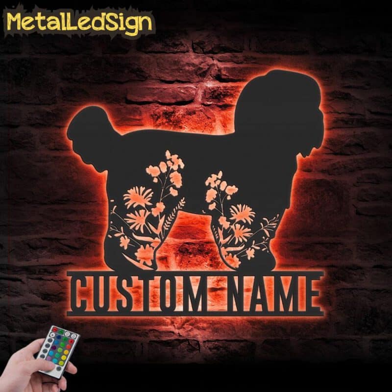 Custom-FLoral-Shih-Tzu-Dog-Metal-Wall-Art-LED-Light-5.jpg