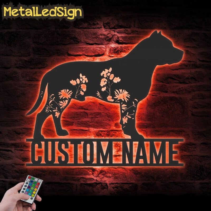 Custom-FLoral-Staffordshire-Bull-Terrier-Metal-Wall-Art-LED-Light-5.jpg