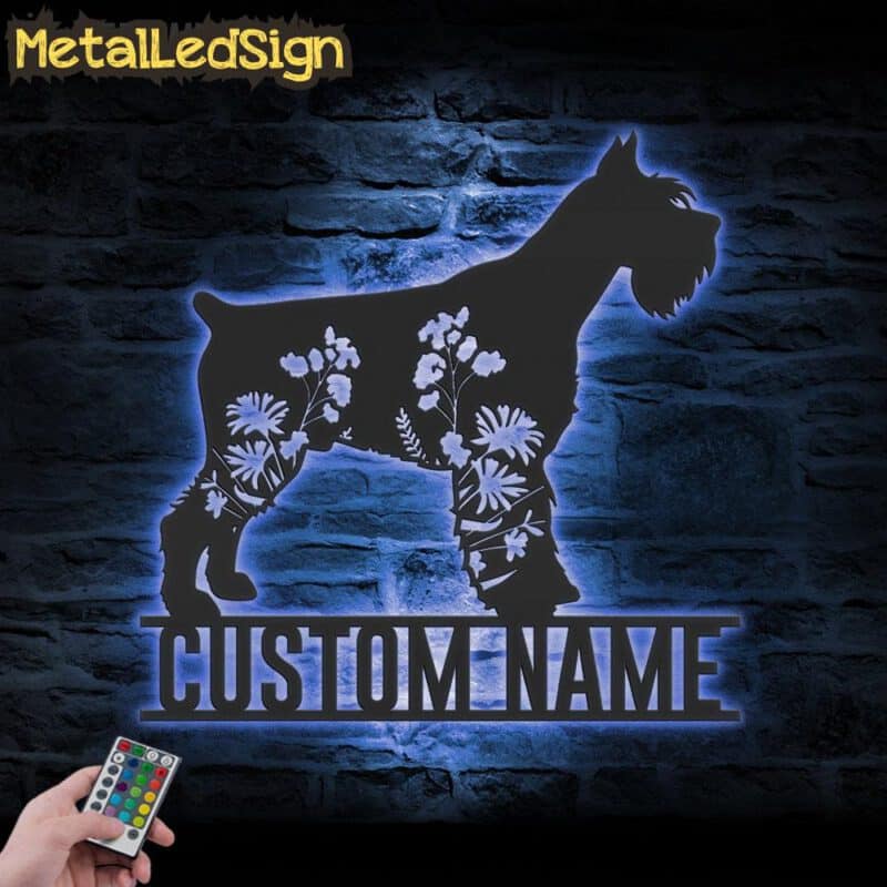 Custom-FLoral-Standard-Schnauzer-Metal-Wall-Art-LED-Light-3.jpg