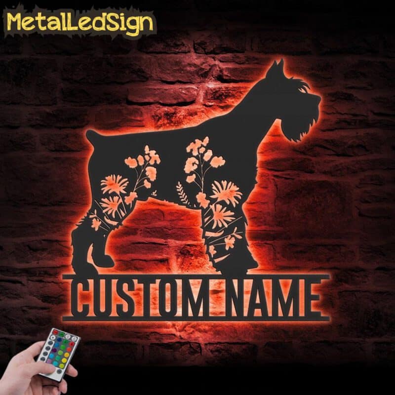 Custom-FLoral-Standard-Schnauzer-Metal-Wall-Art-LED-Light-5.jpg