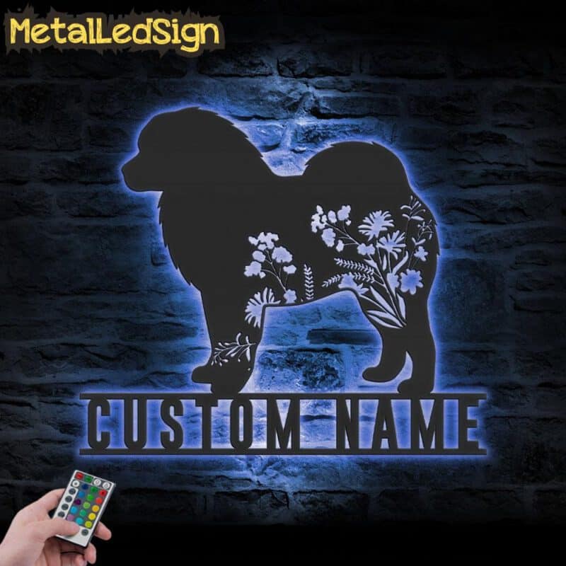 Custom-FLoral-Tibetan-Mastiff-Metal-Wall-Art-LED-Light-3.jpg