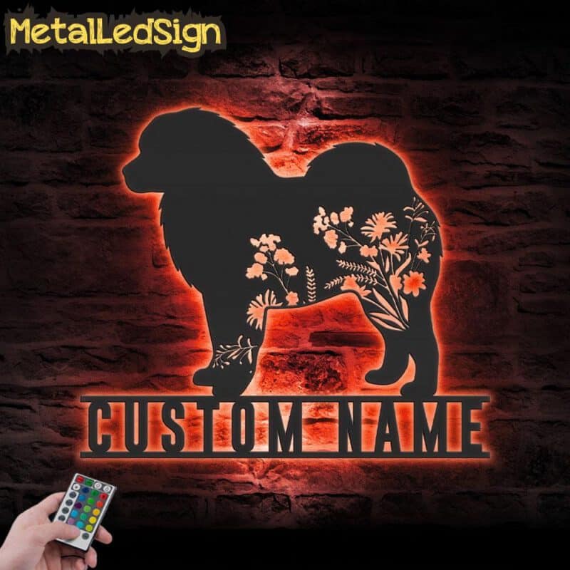 Custom-FLoral-Tibetan-Mastiff-Metal-Wall-Art-LED-Light-5.jpg