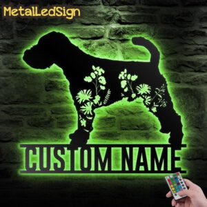 Custom-FLoral-Welsh-Terrier-Metal-Wall-Art-LED-Light-3.jpg