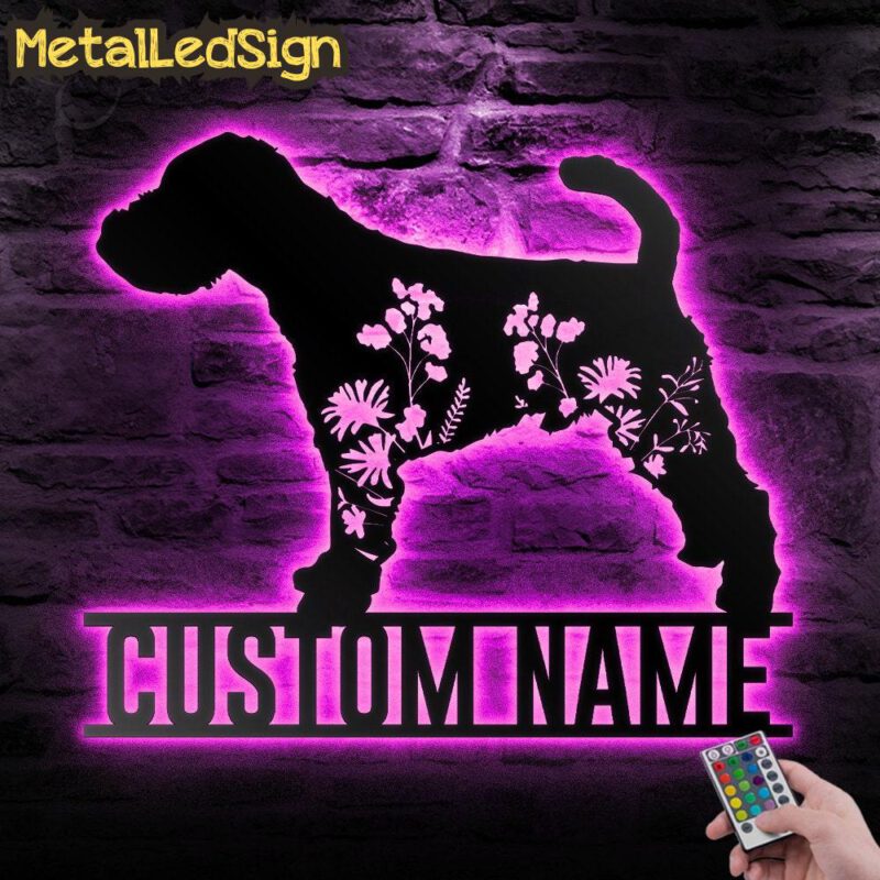 Custom-FLoral-Welsh-Terrier-Metal-Wall-Art-LED-Light-7.jpg