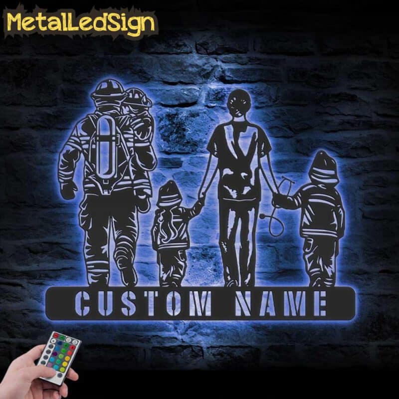 Custom-Family-Doctor-Firefighter-Metal-Wall-Art-LED-Light-3.jpg